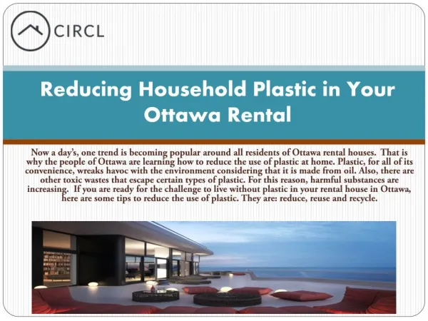 Reducing Household Plastic in Your Ottawa Rental