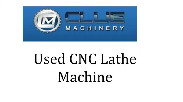 used cnc lathes for sale | Used CNC Lathe