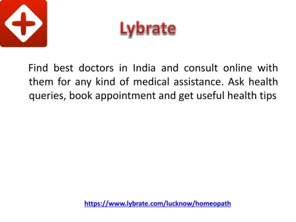 Best Homeopathic Doctor in Lucknow - Lybrate