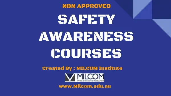 MILCOM - Safety Awareness Courses