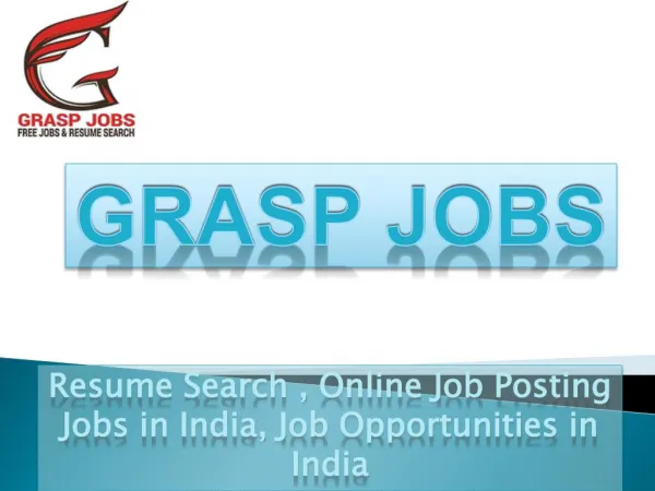 #Resume Search,Online #Job #Posting,Jobs in #India, Job #Opportunities in India