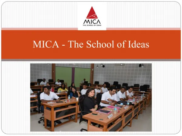 Pursue career with MICA the Best MBA Institutes