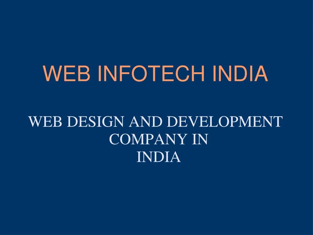 web infotech india