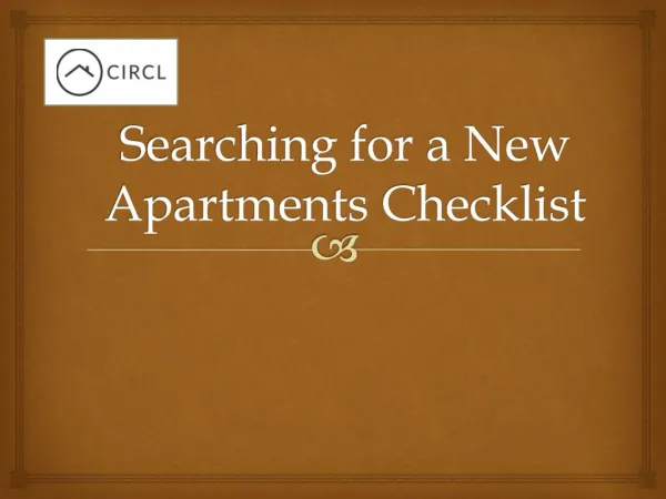 Searching for a New Apartments Checklist