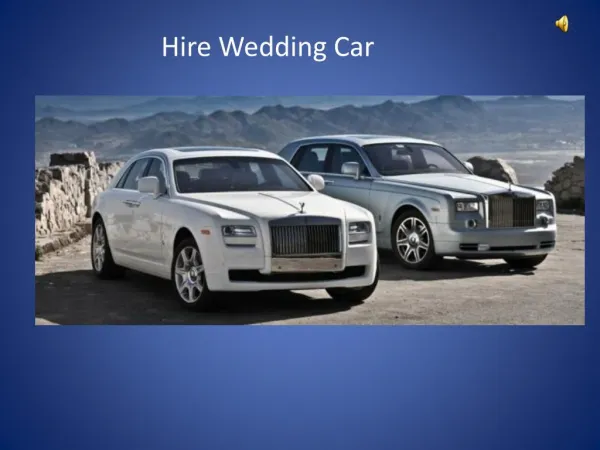 Hire Wedding Car