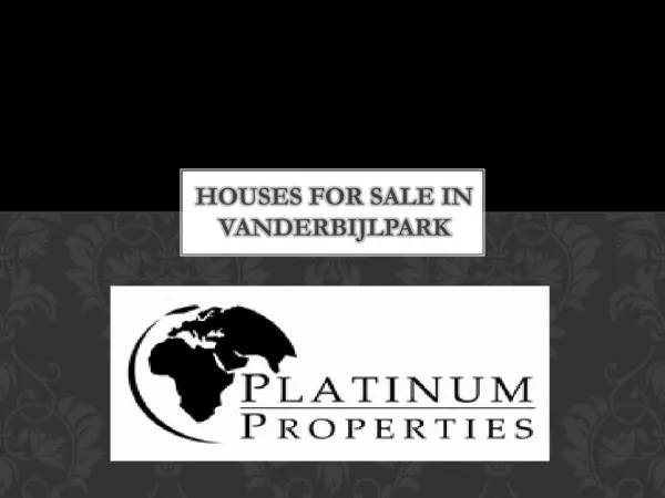 Houses For Sale in Vanderbijlpark