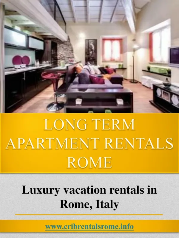 Monthly Luxury Apartment Rentals In Rome