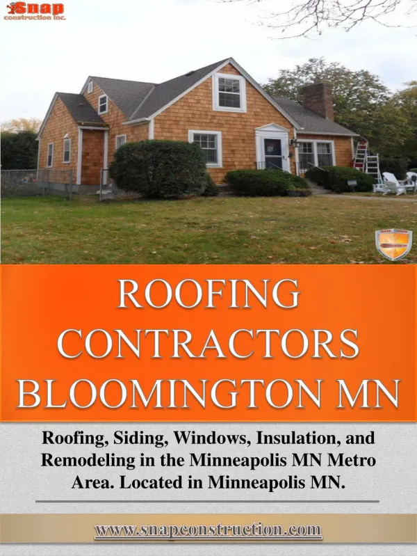 Roofing Companies Bloomington Mn