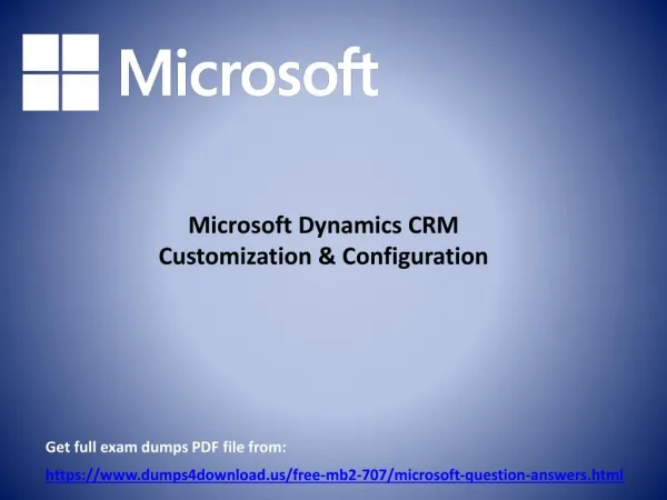 Download Verified Microsoft MB2-707 Exam Questions - PPT