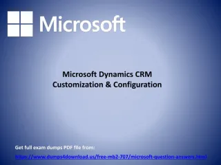 Download Verified Microsoft MB2-707 Exam Questions - PPT - slide 1