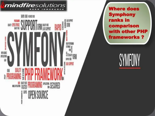 Where does Symphony ranks in comparisionn with other PHP frameworks