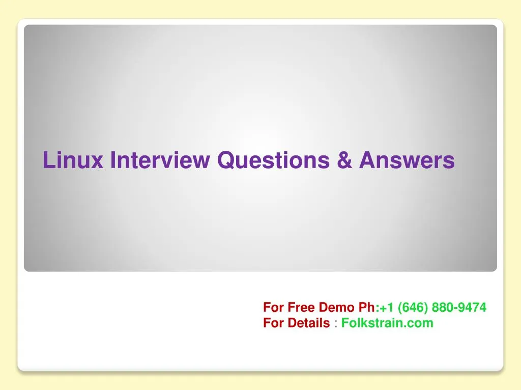 linux interview questions answers