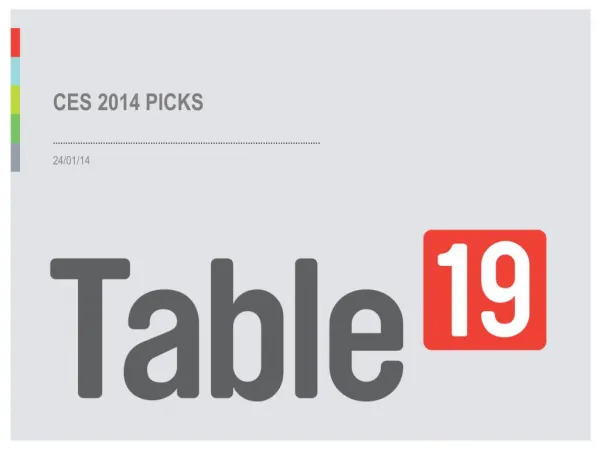 CES 2014 - Top Picks