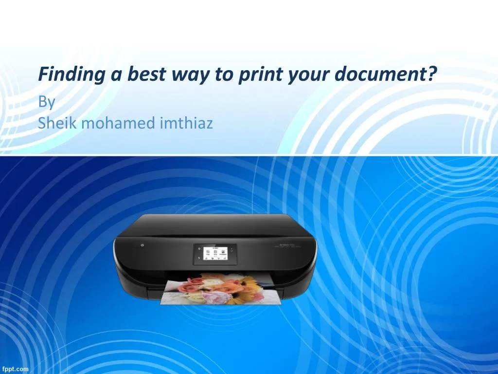 finding a best way to print your document