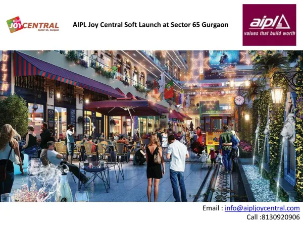 Aipl Joy Central a soft launch project in Sector 65 gurgaon