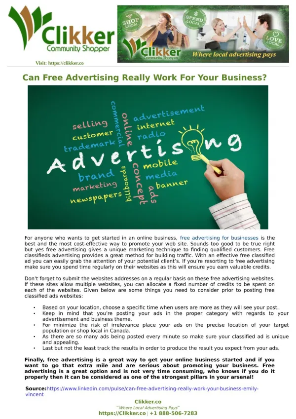 Can Free Advertising Really Work For Your Business?