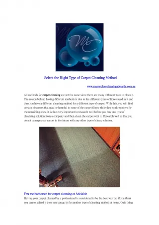 carpet cleaning services Adelaide - slide 1