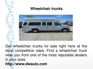 Wheelchair trucks - slide 1