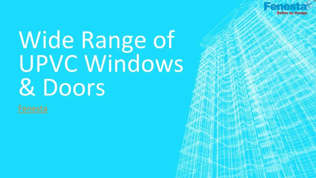wide range of upvc windows doors