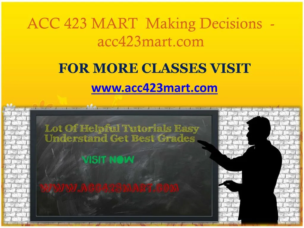 acc 423 mart making decisions acc423mart com