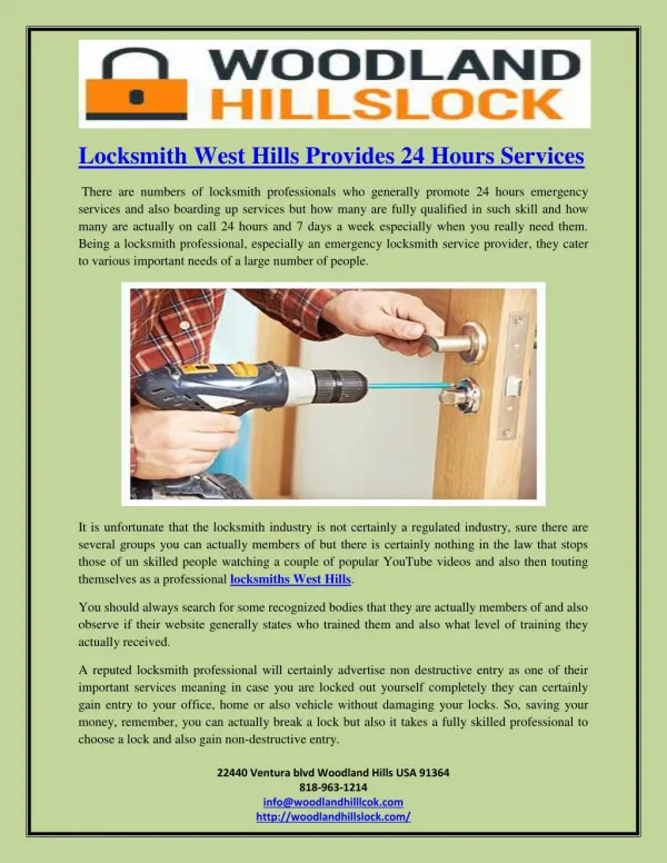 locksmith woodland hills ca, locksmith calabasas, canoga park locksmith, locksmith west hills