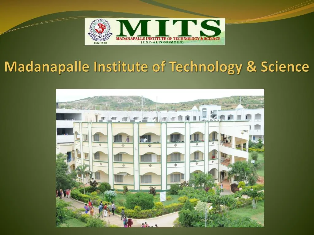 madanapalle institute of technology science