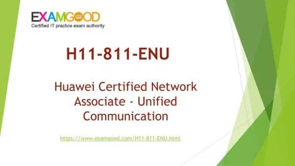 ExamGood H11-811-ENU HCNA-UC (Unified Communication) Real Exam Dumps Questions