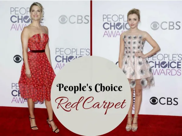 People's Choice red carpet