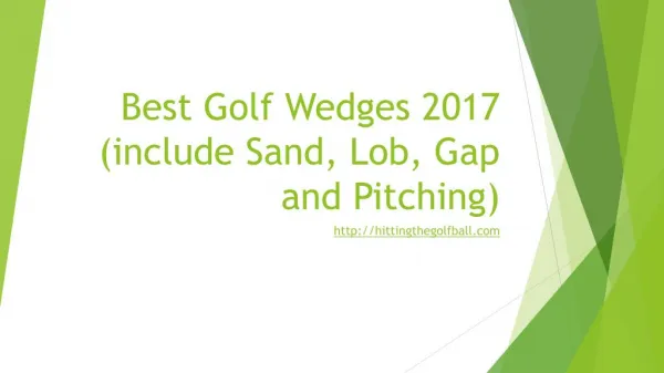 best golf wedges