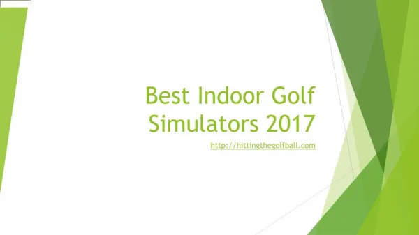 Best Indoor Golf Simulators
