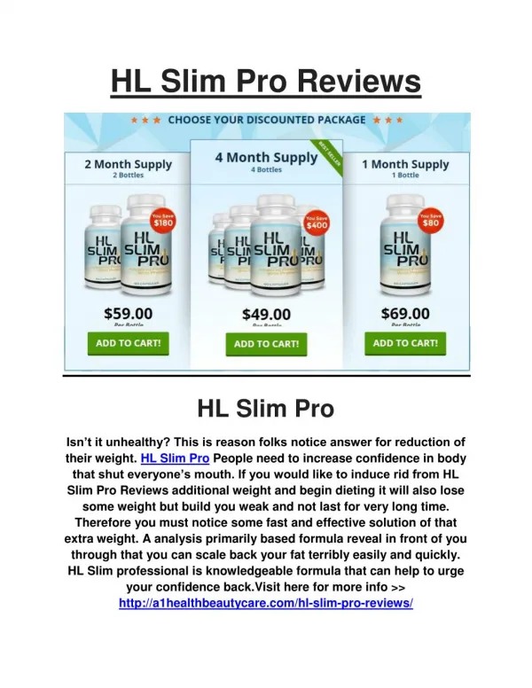HL Slim Pro Reviews