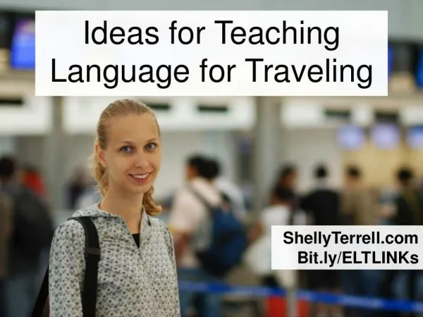 teaching english for traveling