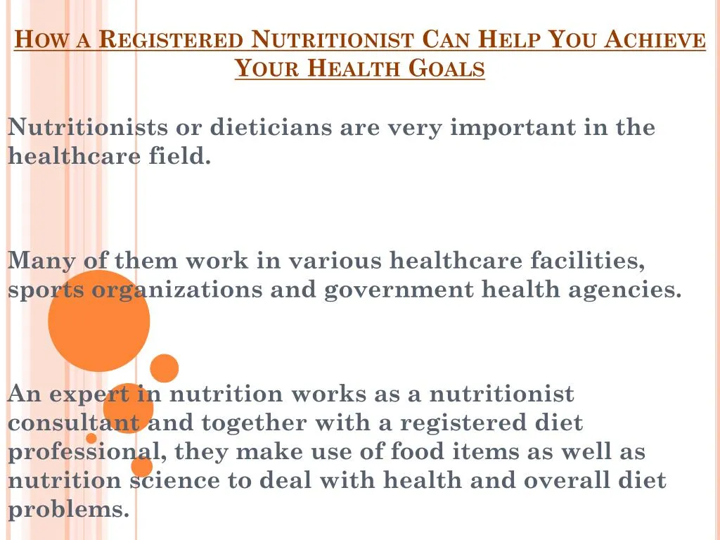 how a registered nutritionist can help you achieve your health goals