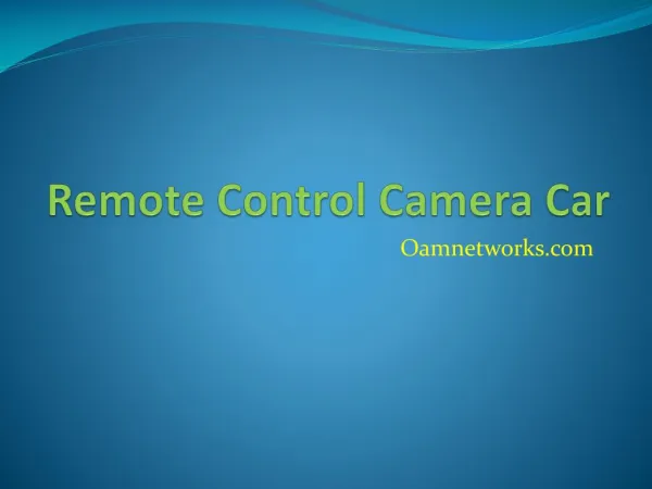 Remote control camera car