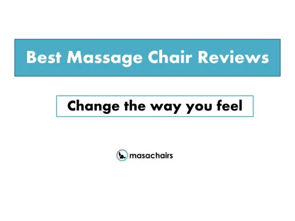 Top Massage Chair Reviews