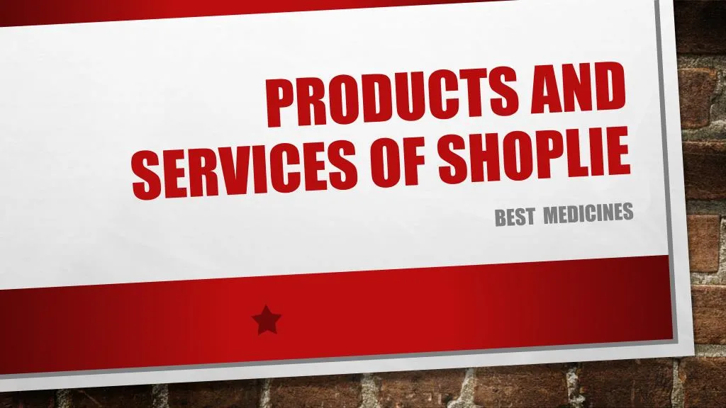 products and services of shoplie