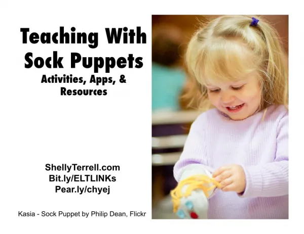 Teaching with Sock Puppets: Activities, Apps, & Web Tools for All Learners
