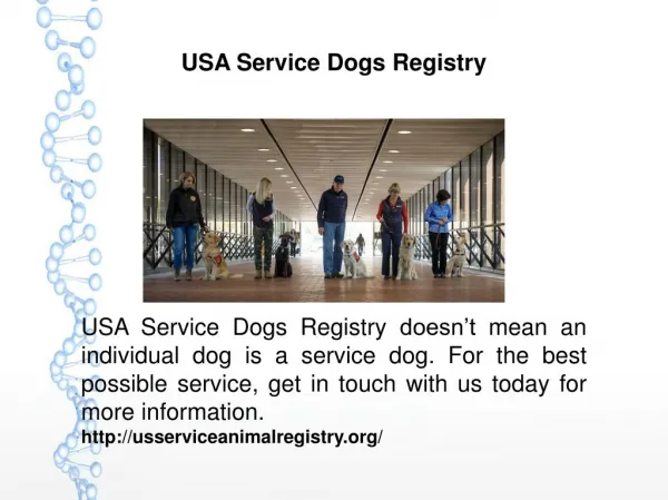 USA Service Dogs Registry