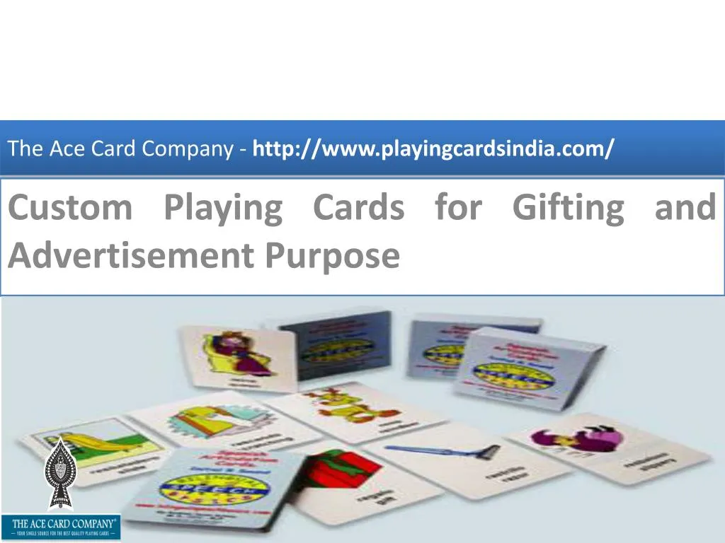 the ace card company http www playingcardsindia com