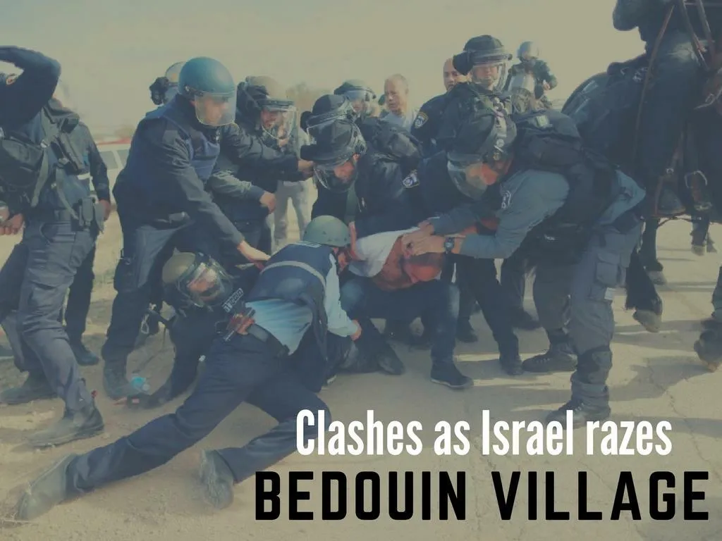 conflicts as israel bulldozes bedouin village
