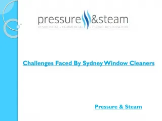 Challenges Faced By Sydney Window Cleaners - slide 1