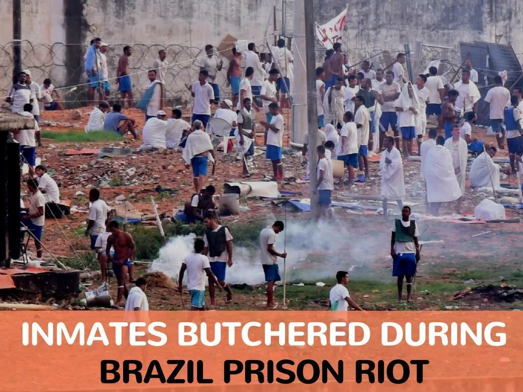 detainees butchered amid brazil jail riot