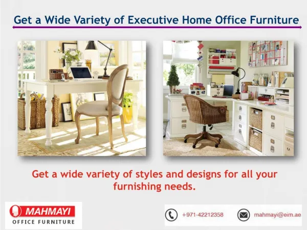 One Stop Shop for Executive Home Office Furniture Needs