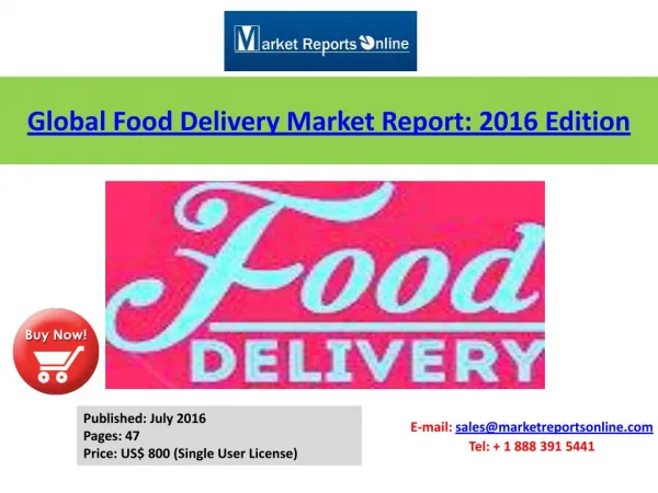 Takeaway Food Delivery Market Analysis