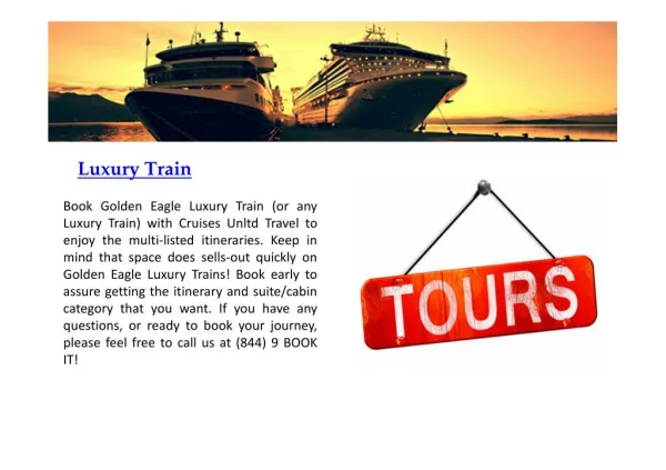Cruises Unltd Travel/Tours