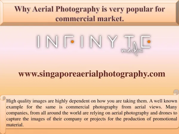 Why Aerial Photography is very popular for commercial market.