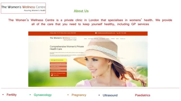Private Gynaecology and Women's Health Care Clinic London, Midwifery Service