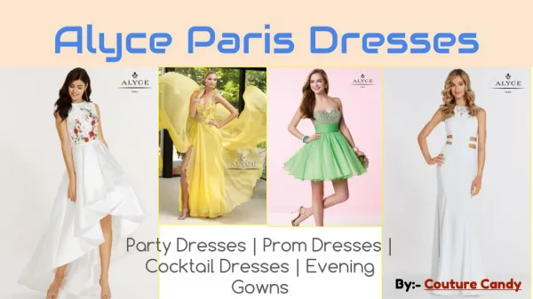 Look Stylish and Unique with Alyce Paris Dresses