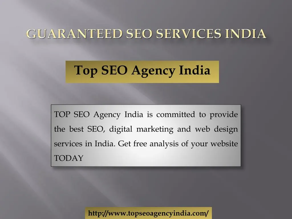 guaranteed seo services india