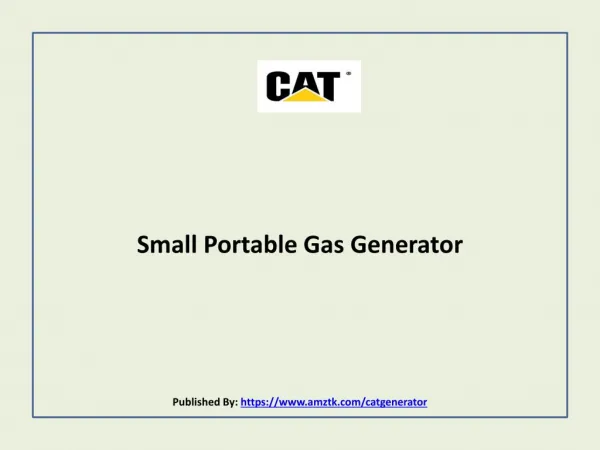 CAT-Small Portable Gas Generator